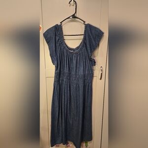 Cato Elegant Blue Denim Dress